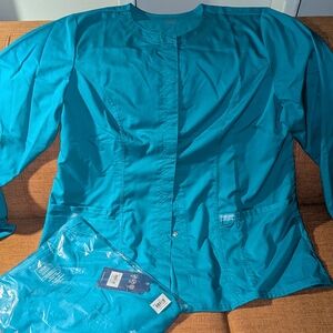 2 XL Cherokee Women's Blue Lab Coat